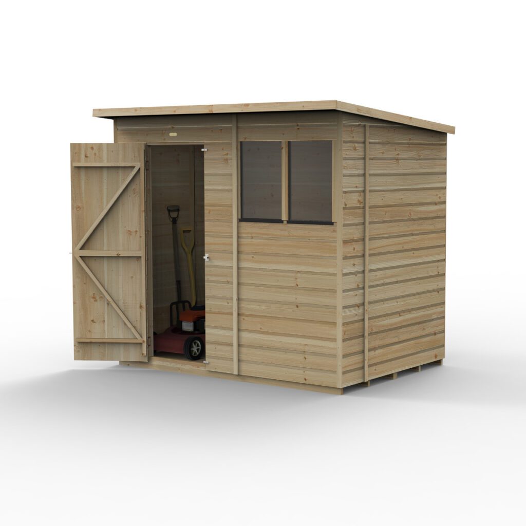 Beckwood 7×5 Pent Shed – 2 Windows 5013053197653 2